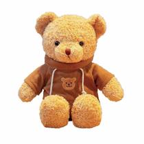Pelúcia de pelúcia Teddy Bear BSVOME 30 cm com capuz marrom