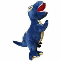Pelúcia Dinossauro T-Rex 27 Cm Azul Fofinho Antialérgico