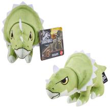 Pelúcia Dinossauro Triceratops Com Som Jurassic World Dominion Mini - Mattel - HHB27