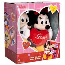 Pelucia Disney Dia dos Namorados Mickey Minnie Multikids