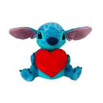 Pelúcia Disney Stitch Coração com Som BR1513