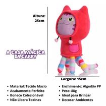 Pelúcia Dj Risonho Gato Casa Magica Gabby 25cm Colecionável