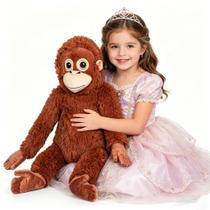Pelúcia Djungelskog Punch Macaco 91 cm Almofada Macia Pelúcia Djungelskog Punch Macaco 91 cm Almofada Macia