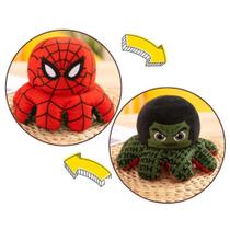 Pelúcia Do Homem Aranha E Hulk Dupla Face