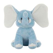 Pelúcia Elefante Azul Orelhas Grandes 26cm