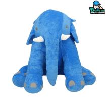 Pelúcia Elefante Gigante 80cm Antialérgico Lavável com Zíper Enchimento Removível