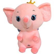 Pelúcia Elefante Rosa Squish Pals 45cm Colecionável Toyng