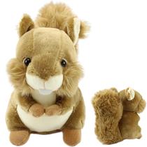 Pelúcia Esquilo Decoração Infantil Brinquedo Criança Ursinho Encantador Animal Bicho Personagem