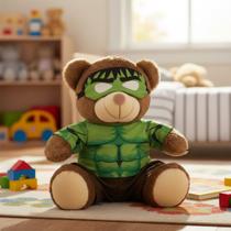 Pelúcia Fantasia Urso Musculoso 25cm Presente Criança