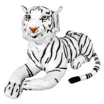 Pelúcia Floresta Tigre Branco Realista 75cm - Caa Toys