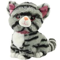 Pelucia gatinho miau sentado 18cm bbr