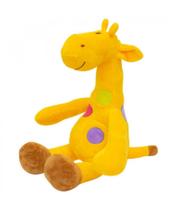 Pelúcia Girafa Amarela Pintas Coloridas 37cm Pelúcia Girafa Amarela Pintas Coloridas 37cm