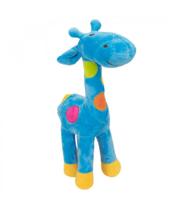 Pelúcia Girafa Azul Com Pintas Coloridas 34 cm Pelúcia Girafa Azul Com Pintas Coloridas 34 cm