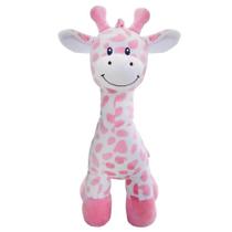 Pelucia girafinha rosa 40cm buba