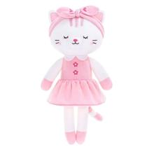 Pelúcia Gloveleya Lazada Bichos Gata Branca 35 Cm Original + Sacola By Metoo