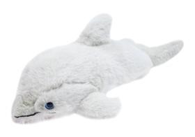 Pelúcia Golfinho Cinza e Branco 31cm