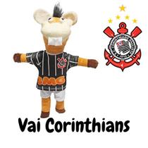 Pelúcia GRANDE 50cm CORINTHIANS Cavalinho Fantastico Pelucia Brinquedo Futebol Cavalo Macio Boneco Pelucia - PANAMI