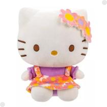 Pelúcia Hello Kitty Primavera com Enfeites de Flores Hello Kitty e Amigos 03875D - Sunny