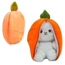 Pelúcia Infantil 2 em 1 Cenoura e Coelhinho da Pascoa Toyng