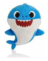 Pelúcia Infantil Baby Shark Musical Tubarão Azul - Ltoys