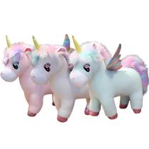 Pelúcia infantil de unicornio com 40cm sortido - Castela