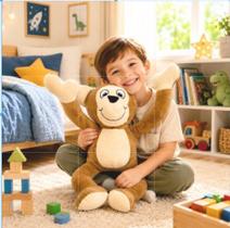 Pelúcia Infantil Macaco Chico 40cm Antialérgico e Super Macio Pelúcia Infantil Macaco Chico 40cm Antialérgico e Super Macio