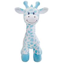 Pelúcia Infantil Para Bebê +3 Meses Girafinha Fofa e Delicada Azul Buba