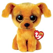 Pelúcia Infantil Ty Beanie Boos 16cm Cachorrinho Zuzu Caramelo