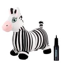 Pelúcia inflável Animal Hopping WADDLE Bouncy Hopper Zebra