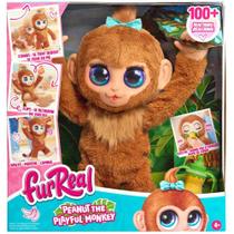 Pelucia interativa furreal amendoim a macaca 40cm sunny