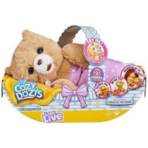 Pelúcia Interativa - Little Live Pets - Cozy Dozys - Beau o Urso - 25 Sons - Fun Divirta-se