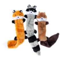 Pelúcia Interativa Pet Skinny Peltz 3un Grande Brinquedo para Cachorro - Zippy Paws