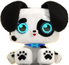 Pelúcia Interativa Pixel Hugs Rexel Multikids BR2456 Preto e Branco