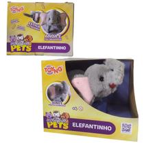 Pelucia Interativo Elefantinho Anda e Faz Som Toyng 49246