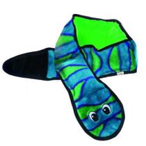 Pelúcia Invincible Cobra Azul Brinquedo Com Apito Para Cachorro Extra Grande - Outward Hound