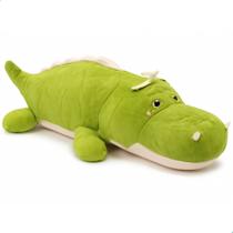 Pelúcia Jacaré 60cm Antialérgico Premium Lavável com Zíper Super Macio