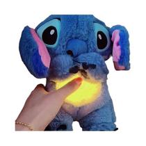 Pelúcia Kawaii Stitch, Bicho De Pelúcia Musical Com Luz Noturna E Respiração, Brinquedo De