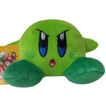 Pelúcia Kirby Verde 20cm da Turma do Mario Bros