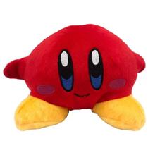 Pelúcia Kirby Vermelho 20cm da Turma do Mario Bros