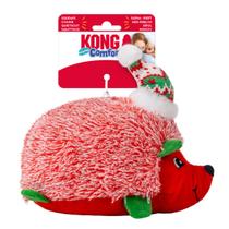 Pelucia Kong Holiday Comfort HedgeHug Brinquedo Natalino Para Cachorros de Porte Pequeno e Médio - Vermelho