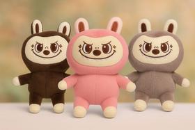 Pelúcia Labubu Kit 3 Cores Personagem Boneca Infantil Pelucia Labubu 3 Bonecas