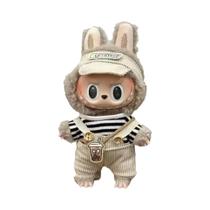 Pelúcia Labubu Mini De 17cm Com Acessórios De Roupa Da Moda, Vários Estilos De Roupas De Boneca,