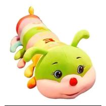 Pelúcia Lagarta Grande Educativa Colorida Centopéia Conforme Fotos