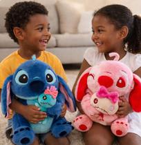 Pelúcia Lilo Stitch Com Boneca Xepa Gigante Azul Rosa Infantil Juvenil Promo