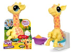 Pelúcia Little Live Pets Girafa Canta Imita Dança Faz Cocô
