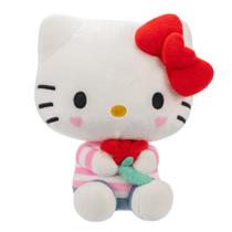 Pelúcia Love 18cm da Hello Kitty Flor - Hello Kitty e Amigos