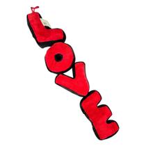 Pelúcia Love Almofada Decoração Dia dos Namorados Vermelho