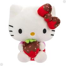 Pelúcia Love Hello Kitty Morango Hello Kitty e Amigos 18cm 03874C - Sunny