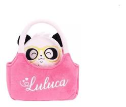 Pelúcia Luluca Panda C/óculos Na Bolsinha F01077 - Fun