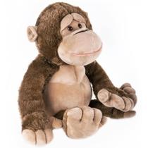 Pelucia macaco igor sepia 50cm santa klaus